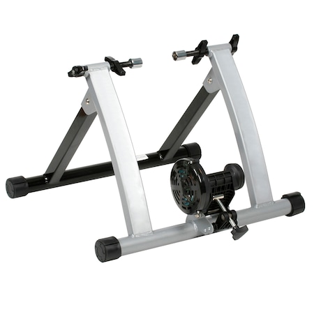 Rad Sportz Bike Trainer, Convert Bicycles into Stationary Exercise Bike, Silver, Indoor Riding All Year Round 83-DT5063